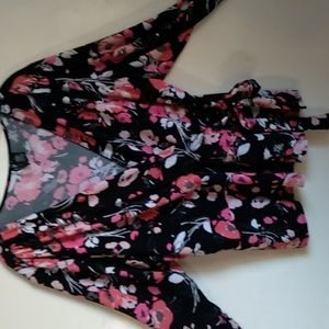 Mix it floral long sleeve blouse size 3X